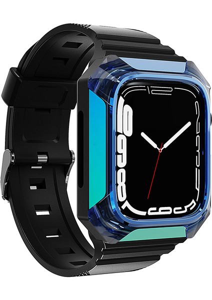Watch 7 45MM Uyumlu Krd-88 Sert Pc Kasa Koruyuculu Uyumlu Kordon - Mavi fiyatları