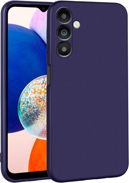 ZORE Galaxy A14 Kılıf Premier Silikon Kapak-Lacivert