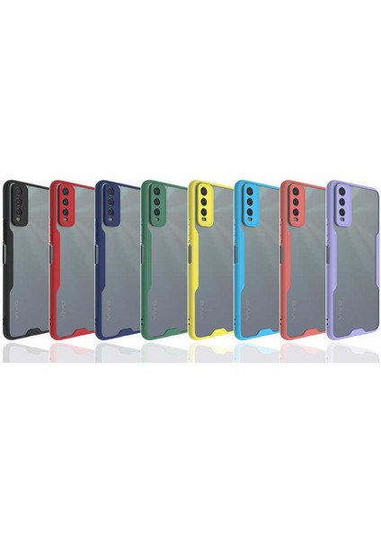Vivo Y20 Kılıf Parfe Kapak-Mavi