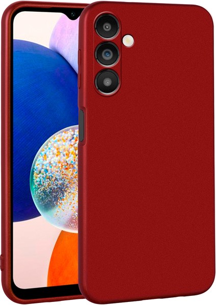 ZORE Galaxy A14 Kılıf Premier Silikon Kapak-Kırmızı