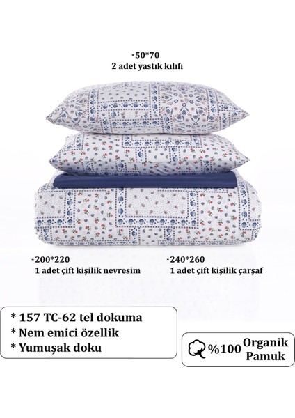 Minnie Lacivert Çift Kişilik Nevresim Takımı 200 x 220 cm