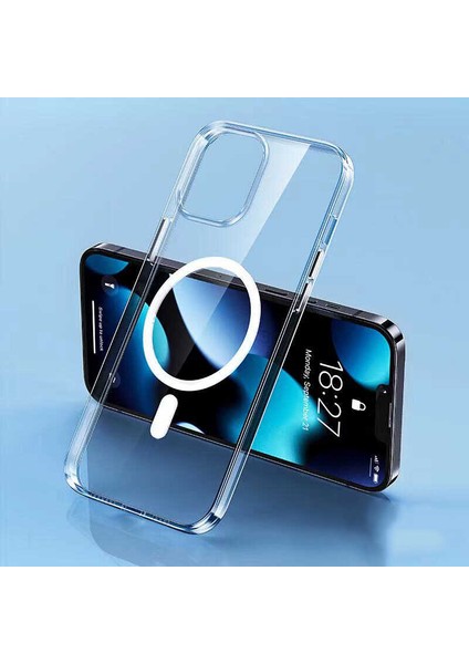 Apple iPhone 14 Pro Max Uyumlu Tacsafe Wireless Kapak-Renksiz