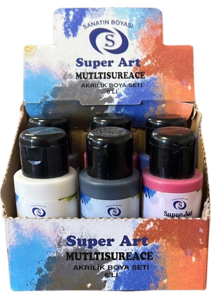 Superart Akrilik Boya Seti 6'lı 50 ml