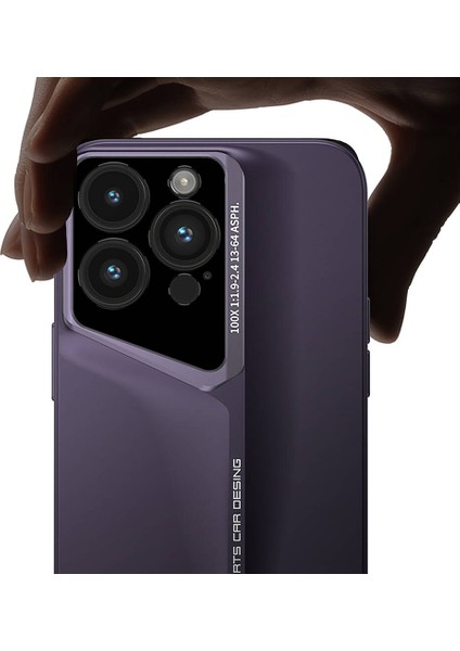 Apple iPhone 14 Pro Max Kılıf Ultra Ince Kamera Korumalı Sert Rubber Procase Kapak-Derin Mor