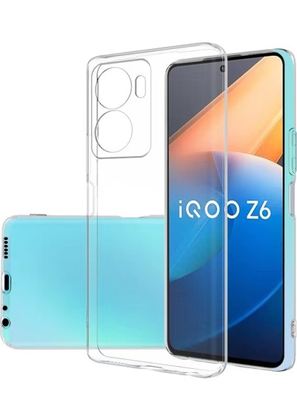 Vivo Y16 Kılıf Süper Silikon Kapak-Renksiz
