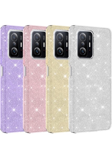 Xiaomi Mi 11T Pro 5g Kılıf Shining Silikon-Pembe