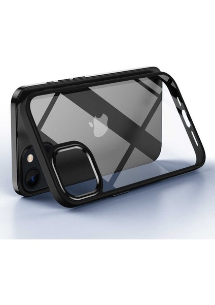 Apple iPhone 12 Pro Max Kılıf Krom Kapak-Lila