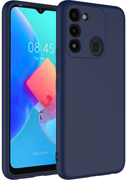 Tecno Spark 8c Kılıf Mara Laaakan Kapak-Lacivert