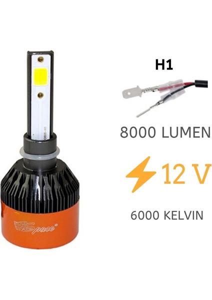 Led Far Ampulü Beyaz 48W 12V 8000LM H1 / LAAM93 fiyatları