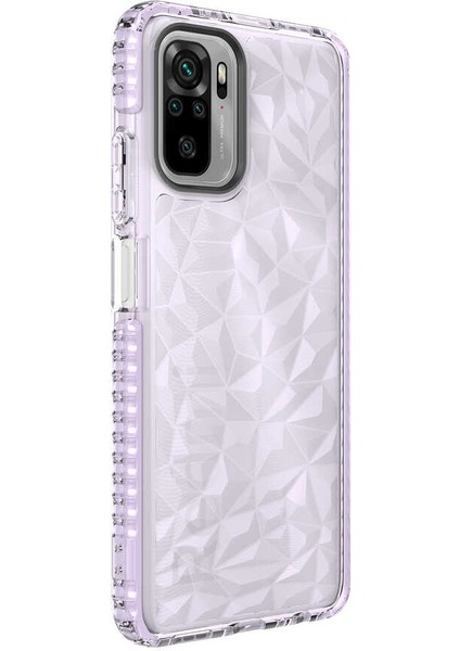 Xiaomi Redmi Note 10 Kılıf Buzz Kapak-Mor
