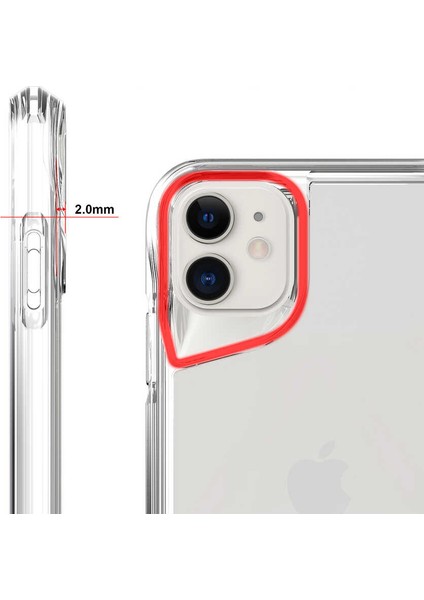 Apple iPhone 11 Kılıf T-Max Kapak-Renksiz