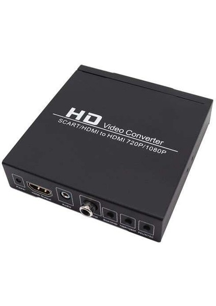 Powermaster PM-14366 Adaptörlü Scart-Hdmı To HDMI Çevirici Dönüştürücü Konvertör