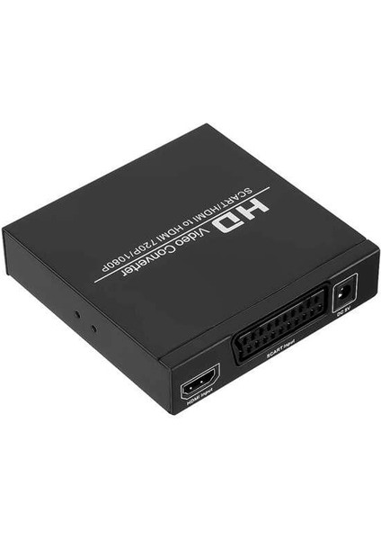Powermaster PM-14366 Adaptörlü Scart-Hdmı To HDMI Çevirici Dönüştürücü Konvertör