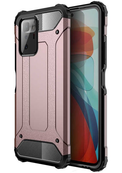 Xiaomi Poco X3 Gt Kılıf Crash Silikon Kapak-Rose Gold