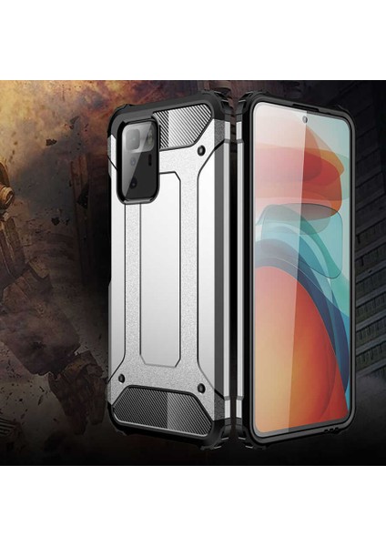 Xiaomi Poco X3 Gt Kılıf Crash Silikon Kapak-Rose Gold