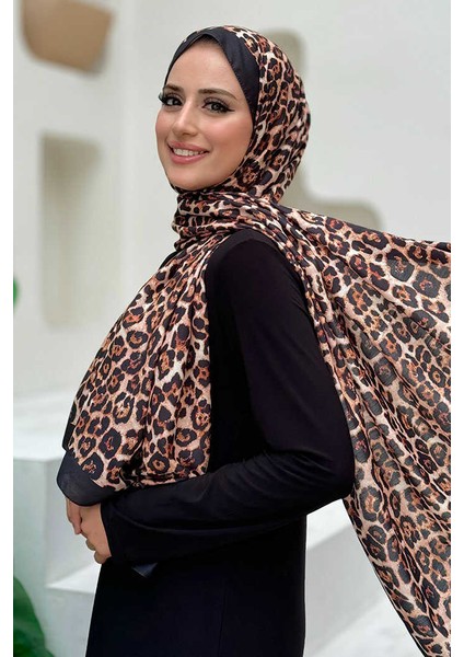 Leopar Desenli Şal 2067 Siyah fiyatları
