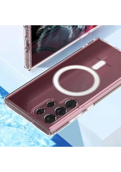 Galaxy S23 Ultra Kılıf Tacsafe Wireless Kapak-Renksiz modelleri