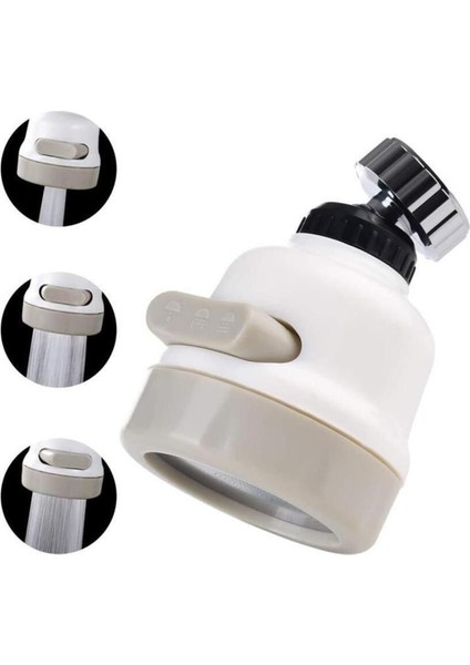 Musluk Başlığı Oynar Başlıklı 3 Fonksiyonlu Başlık Mutfak Lavabo Çeşme Başlığı