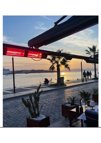 Halogen Black Twin Pro 1500 1500=3000 Watt Kumandalı Dış Mekan Isıtıcı.cafe Teras Balkon Açık ve Yarı Açık Alanlar Içinn fırsatları