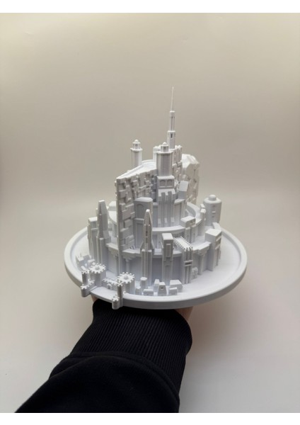 Minas Kalesi Gece Lambası | Yüzüklerin Efendisi Minas Tirith Dekoratif Lamba | 20CM | Ledli