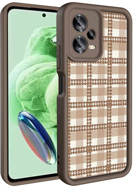 Xiaomi Redmi Note 12 5g Kılıf Kamera Korumalı Baskılı Arka Yüzey Klas Kapak-Beyaz fiyatları