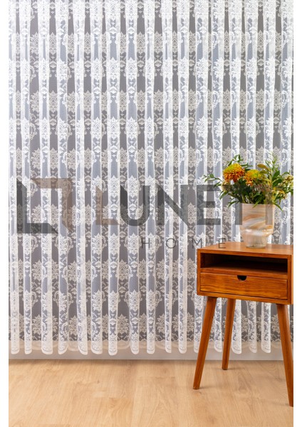 Kullanıma Hazır Damaks Desen (1x2.5) Orta Pile Tül Perde modelleri