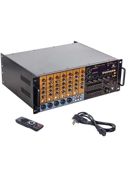 Magıcvoıce MV-1213 USB Bt Uk RMS100W Max 800W 6 ZON+99DSP+4-16-70-100V Trafolu Mıxer Küp Anfi
