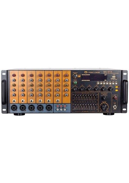 Magıcvoıce MV-1213 USB Bt Uk RMS100W Max 800W 6 ZON+99DSP+4-16-70-100V Trafolu Mıxer Küp Anfi