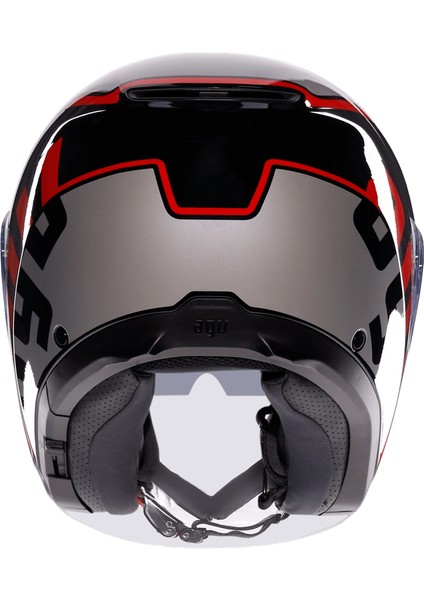 Irides Valenza Matt Grey Blk Red Açık Kask