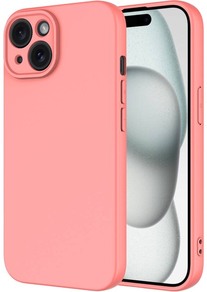 iPhone 15 Plus Kılıf Mara Lansman Kapak-Pembe