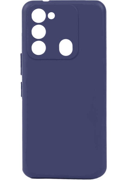 Tecno Spark 8c Kılıf Biye Silikon-Lacivert