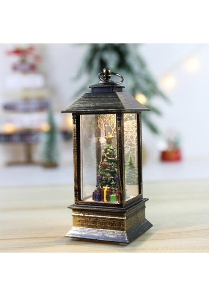 Pine Tree Christmas Lantern Hediyelik Led'li Çam Ağacı Figürlü Şamdan