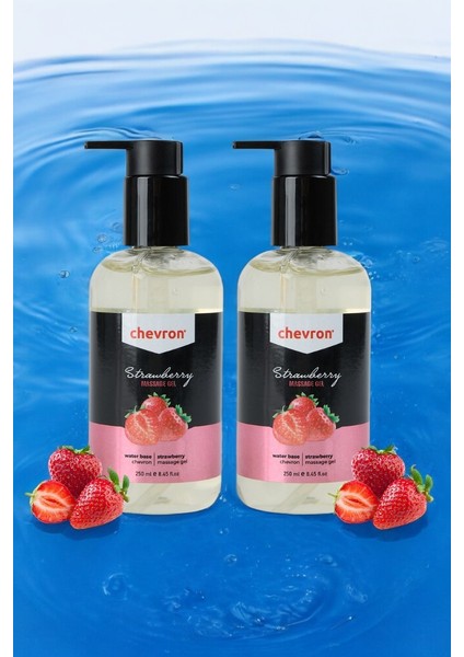 Su Bazlı Natural Jel Strawberry 250 ml 2'li Set