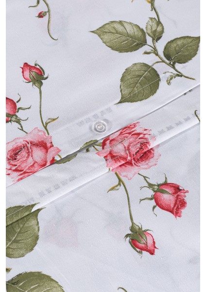 Rose Kırmızı Çift Kişilik Nevresim Takımı 200 x 220 cm