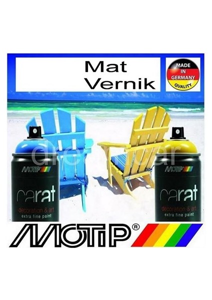 Carat Mat Akrilik Vernik 400 Ml. Made In Germany