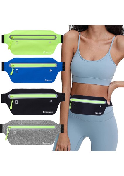 Likralı Su Geçirmez Esnek Reflektif Bel Paketi, Erkek ve Kadın Fitness Spor Çantası, Hafif Koşu Telefon Çantası (Yurt Dışından) modelleri