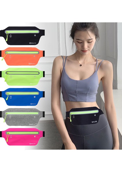 Likralı Su Geçirmez Esnek Reflektif Bel Paketi, Erkek ve Kadın Fitness Spor Çantası, Hafif Koşu Telefon Çantası (Yurt Dışından) fırsatları