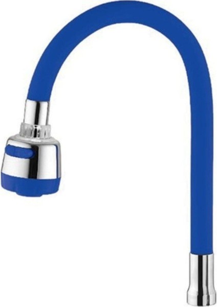 Lavabo Bataryası Musluk Çeşme Başlığı Mutfak Banyo Esnek Başlık Mavi