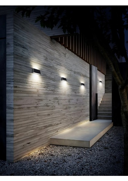 Dlc Solar LED Çift Yönlü Aplik Siyah 700 Lümen