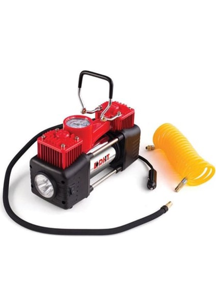 D12070002 Mini Hava Kompresörü Çift Pistonlu 12V