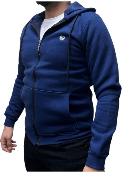 Fermuarlı 3 Iplik Erkek Sweat Ceket