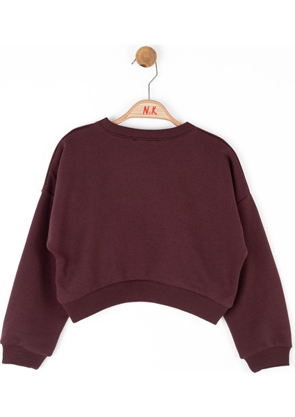 37505 Kız Çocuk Bordo Akasya Sweat fiyatları