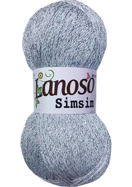 Angel Çanta Aksesuar Lanoso Simsim No: 955 ( Gri Gümüş Sim)