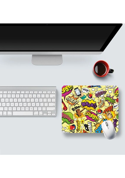 Funny Figures 22X18CM MP522218 Ilyuka Mini Boy Gaming Mousepad Dikişsiz Kenar Kaymaz Kauçuk Taban 22X18CM