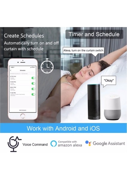 Akıllı Wifi Destekli Akıllı Perde Uzaktan Kontrol Anahtar Modülü