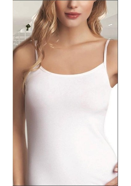 3'lüpaket Likralı Ip Askılı Kadın Atlet