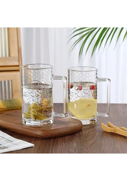 Retro Limon Kabartmalı Meşrubat Bardağı 1 Adet