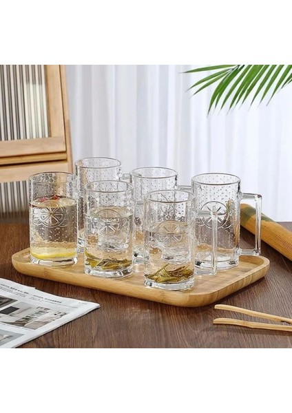 Retro Limon Kabartmalı Meşrubat Bardağı 1 Adet