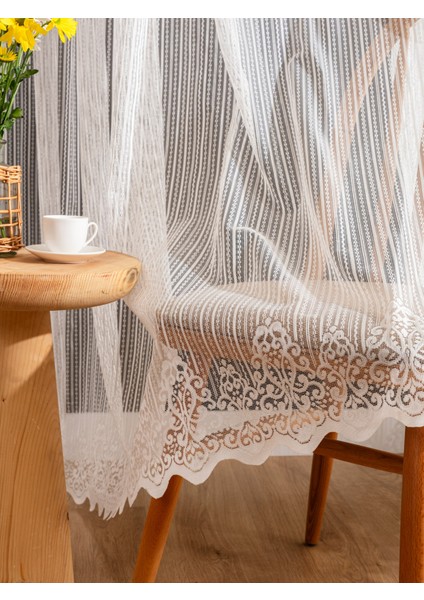 Kullanıma Hazır Raptor Desen (1x3) Sık Pileli Tül Perde fiyatları