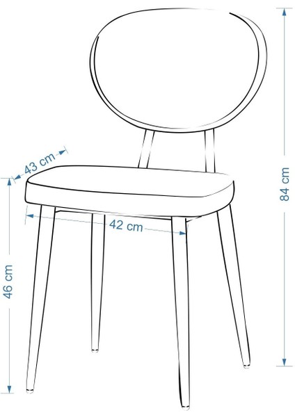 Deniz Beyaz Ayak Metal Sandalye fırsatları